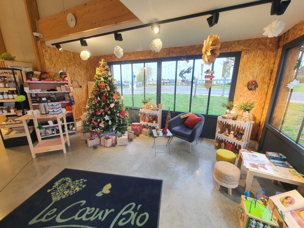 intérieur magasin le coeur bio