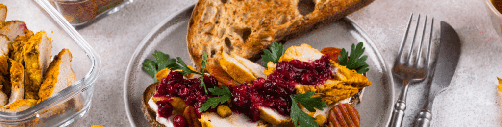 Les restes de repas de fêtes